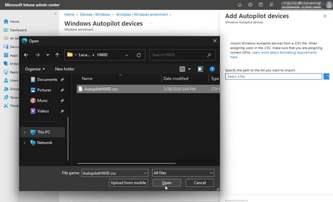 AutopilotHWID.csv --> Open