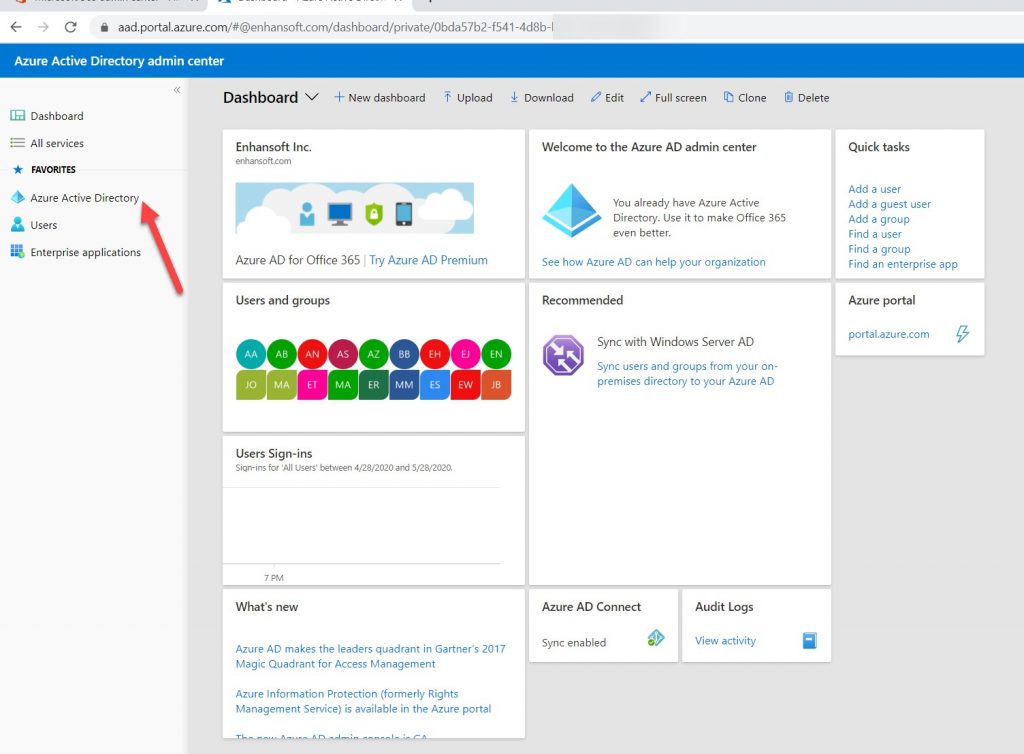 Azure Active Directory Node