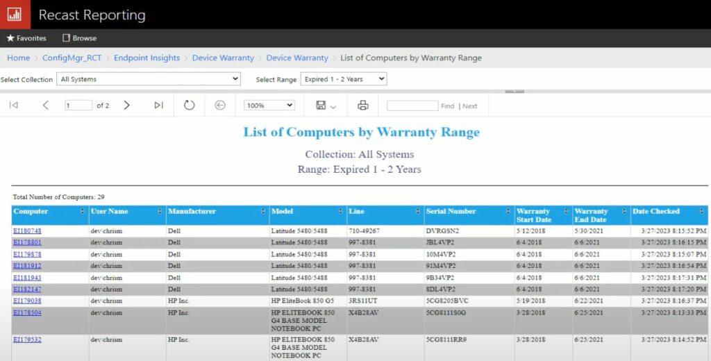 Device Warranty Information