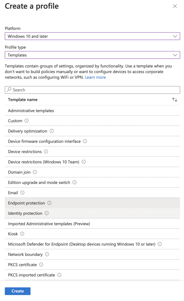 How to Configure BitLocker with Intune create a profile