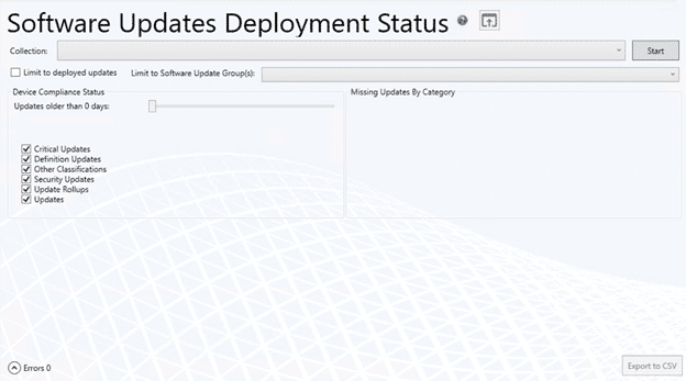 Software Updates Deployment Status