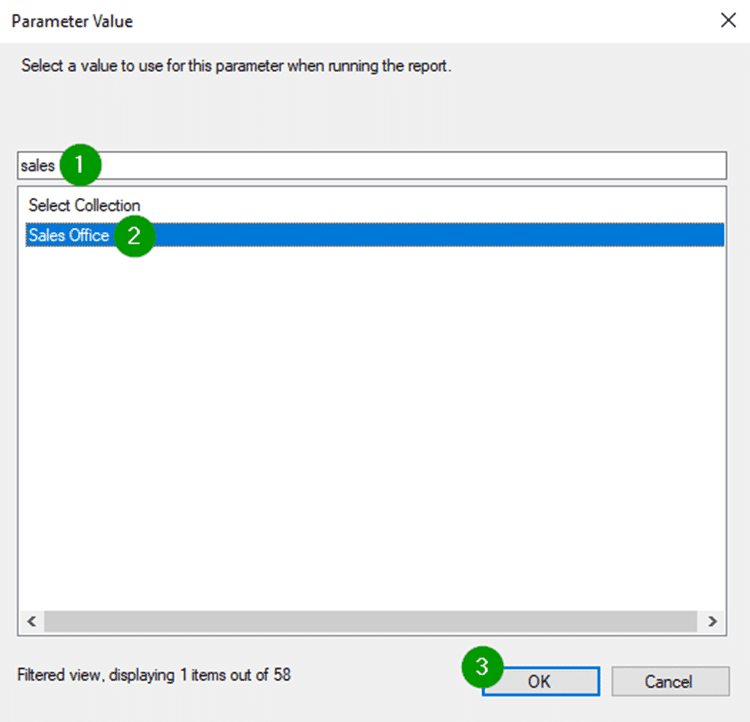 Parameter Value - Select Collection